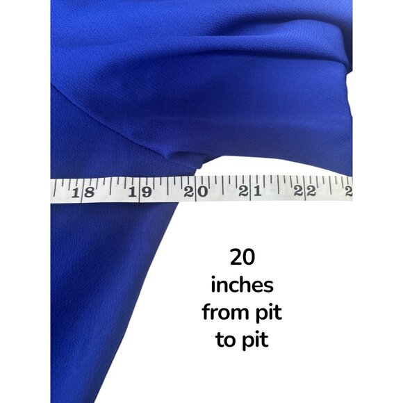 Gilli Cobalt Blue Button Front Dress | Effortless Day-to-Night Style | Modern Cl - Picture 9 of 10